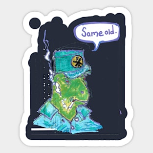 Every Day Dinosaur: Same Old, hh5art Sticker